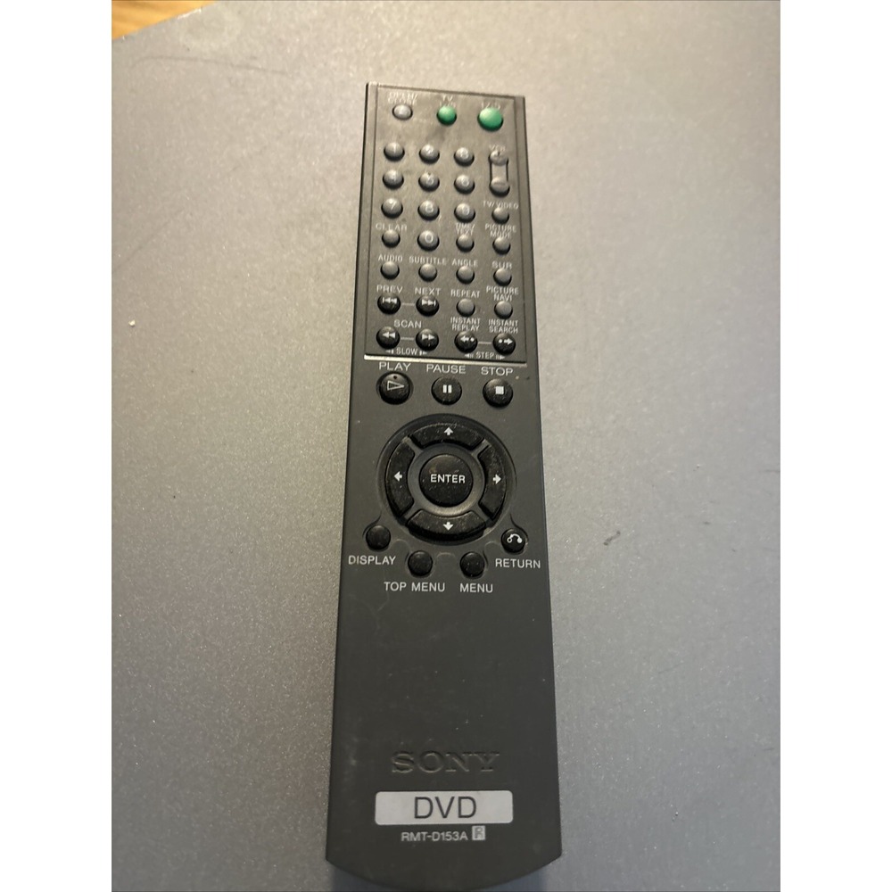 Sony DVD Remote Control RMT-D153A Black Good OEM Replacement Controller - Picture 2 of 4